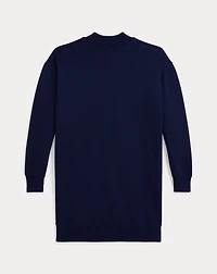 Logo Fleece Mockneck Dress