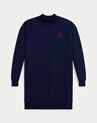 Logo Fleece Mockneck Dress