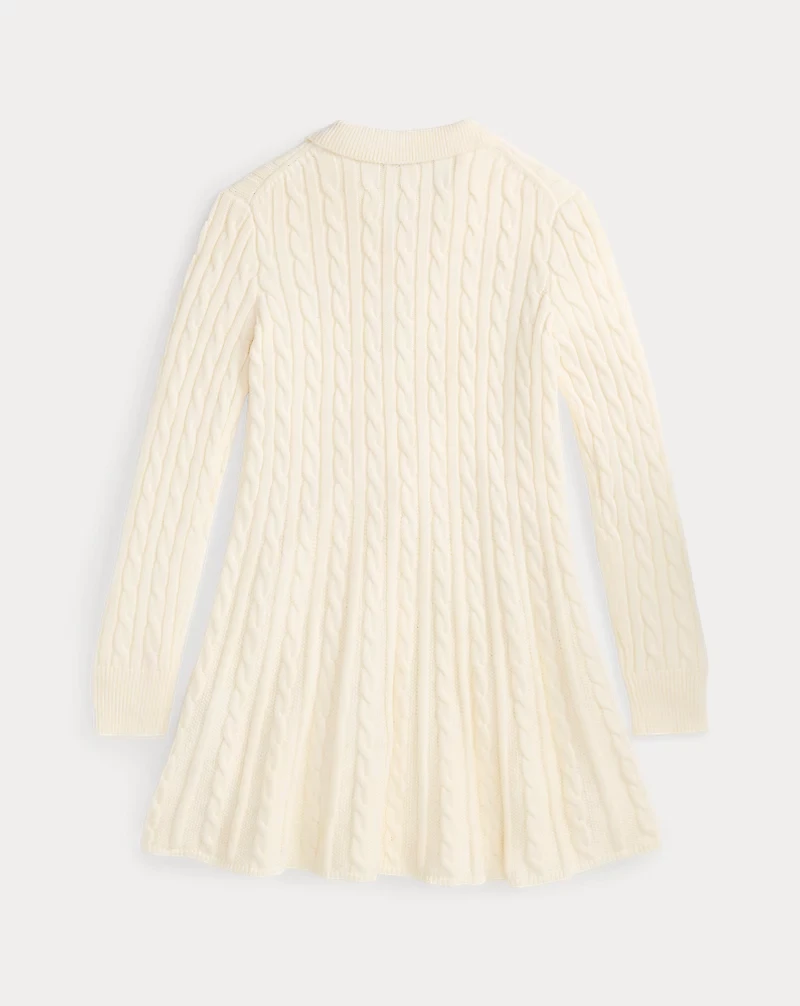 Cotton Polo Sweater Dress