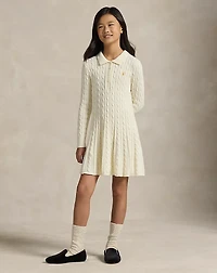 Cotton Polo Sweater Dress