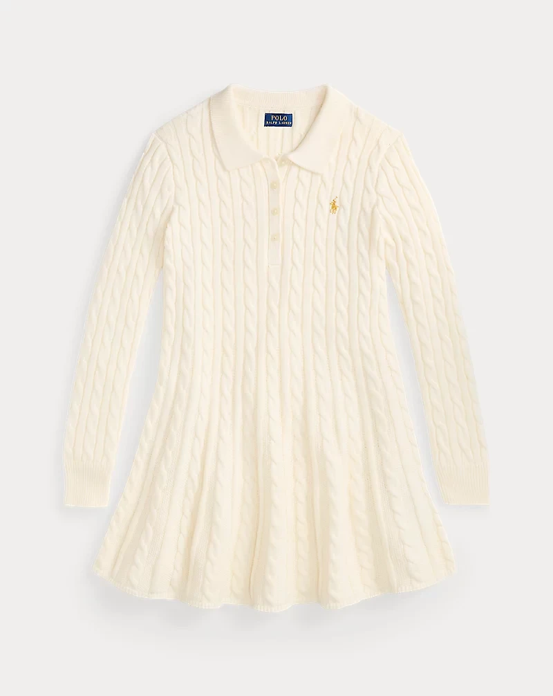 Cotton Polo Sweater Dress
