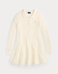 Cotton Polo Sweater Dress