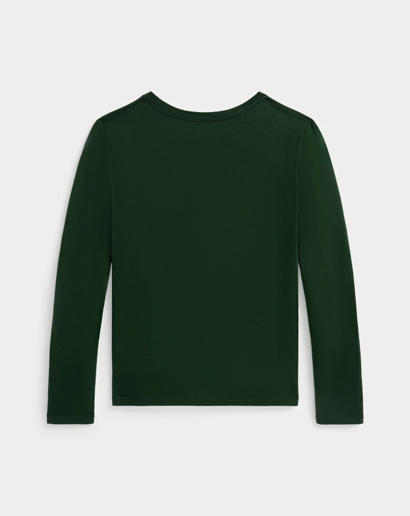 Polo Bear Cotton Long-Sleeve Tee