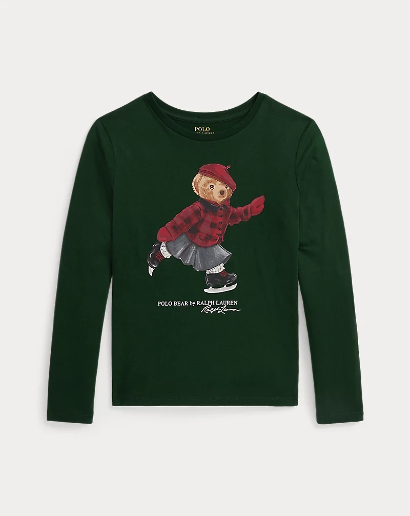 Polo Bear Cotton Long-Sleeve Tee