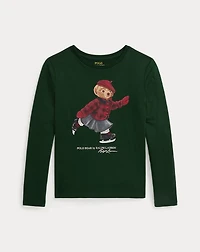 Polo Bear Cotton Long-Sleeve Tee