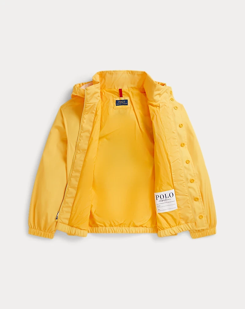 Equestrian-Print Hooded Jacket