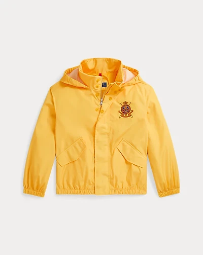 Equestrian-Print Hooded Jacket