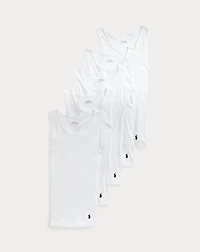 Ribbed Stretch Cotton Tank 5-Pack