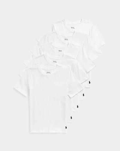 Stretch Cotton Jersey V-Neck 5-Pack