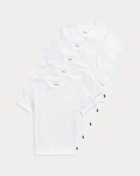 Stretch Cotton Jersey V-Neck 5-Pack