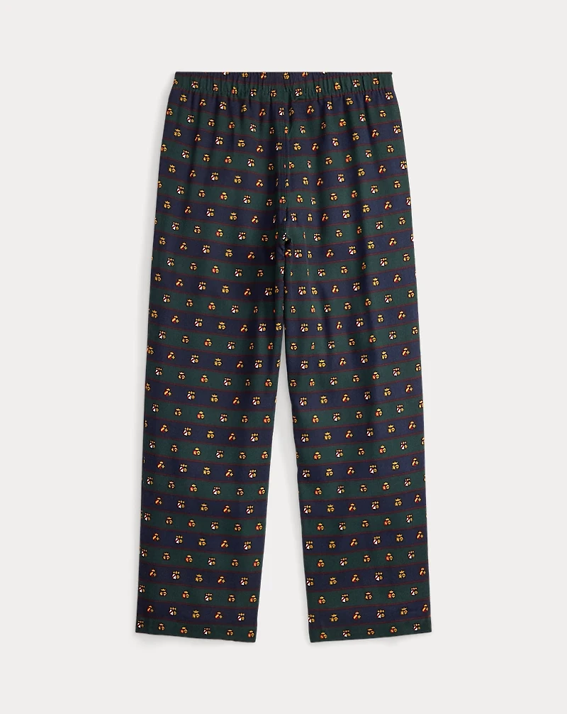 Tie-Print Twill Sleep Pant