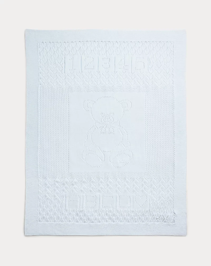 Pointelle-Knit Cotton Blanket