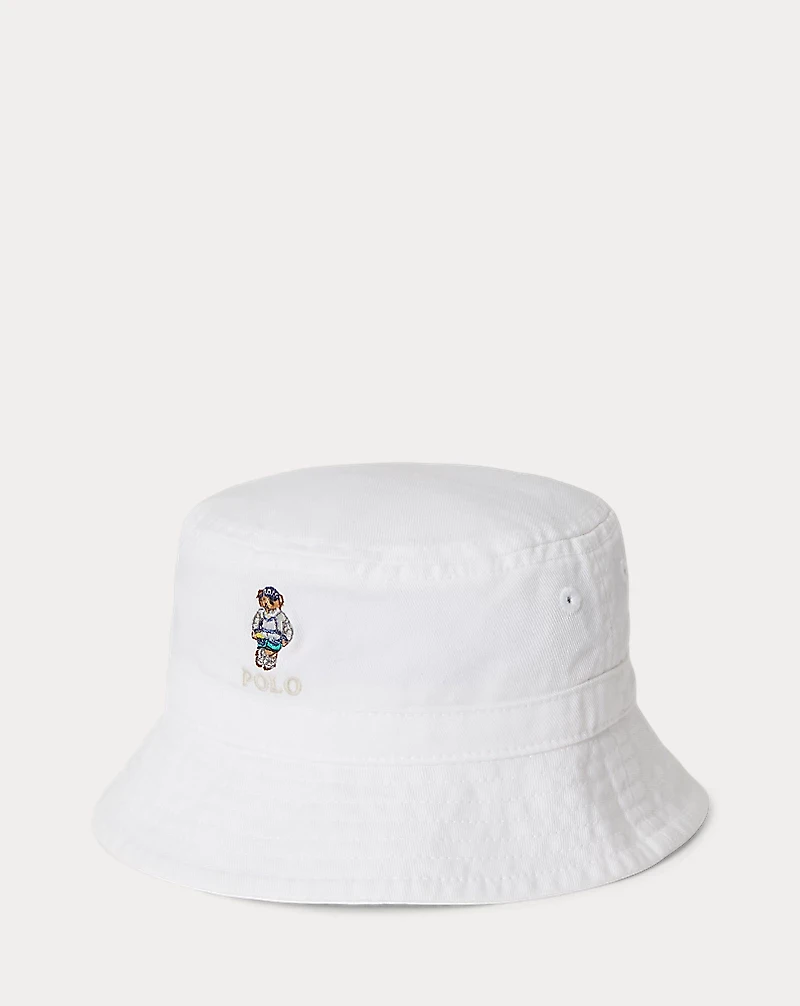 Polo Bear Cotton Twill Bucket Hat
