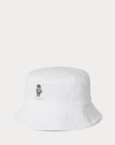 Polo Bear Cotton Twill Bucket Hat