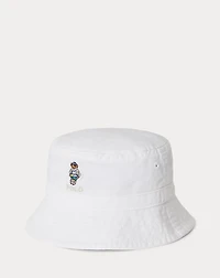 Polo Bear Cotton Twill Bucket Hat
