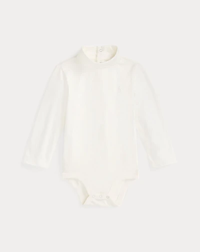 Cotton Jersey Turtleneck Bodysuit