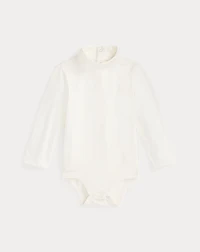 Cotton Jersey Turtleneck Bodysuit