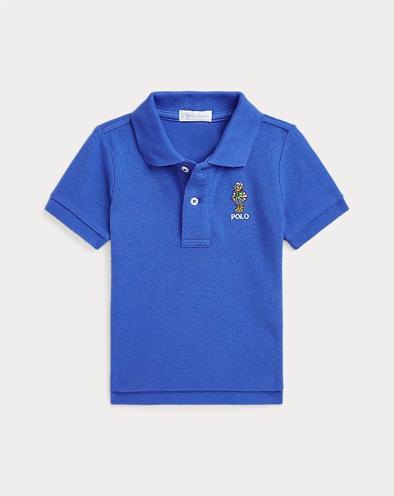Polo Bear Cotton Mesh Shirt