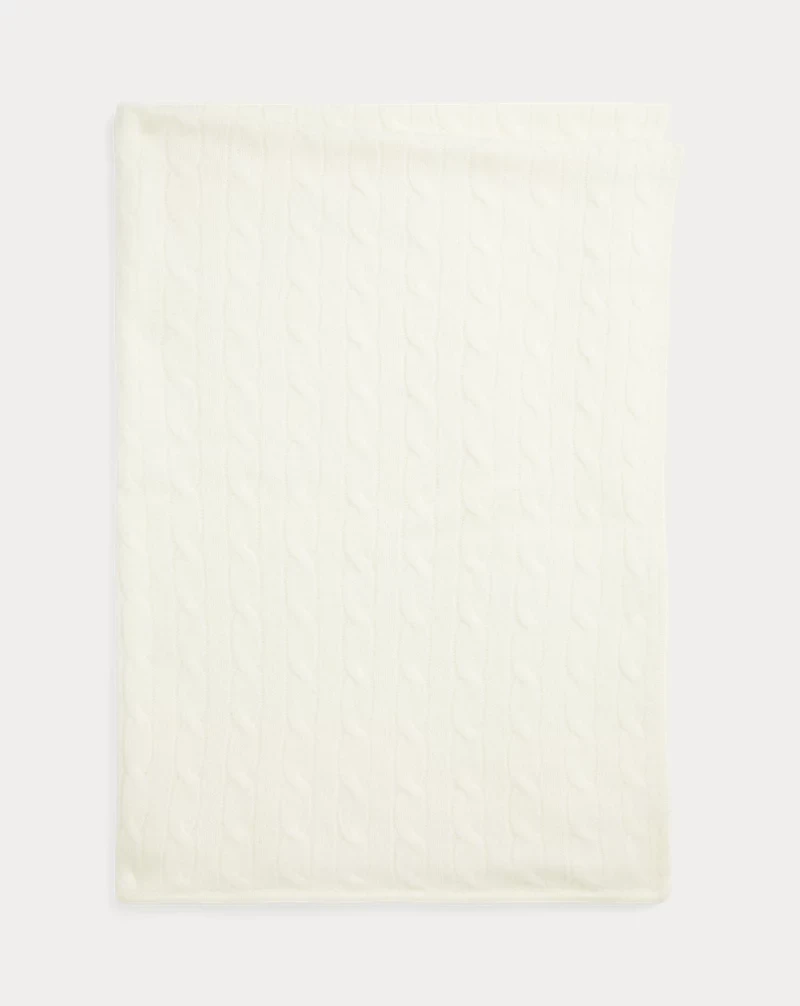 Cable-Knit Cashmere Blanket