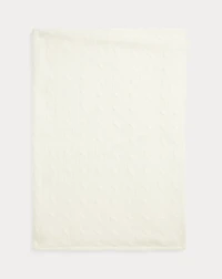 Cable-Knit Cashmere Blanket