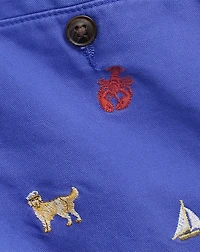 Polo Prepster Embroidered Chino Short