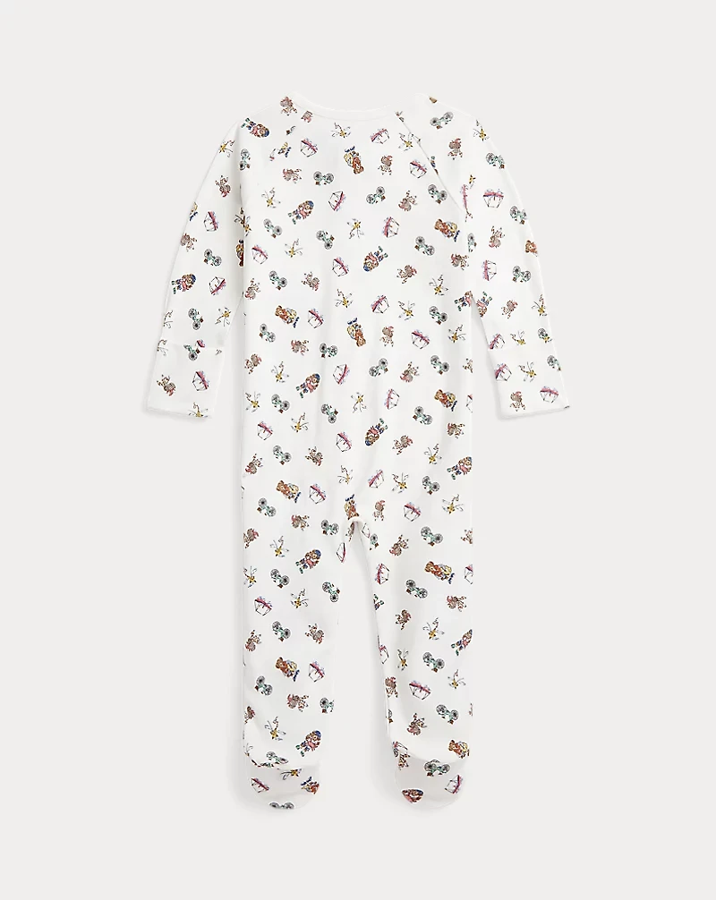 Polo Bear Cotton Footed Coverall