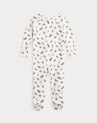 Polo Bear Cotton Footed Coverall