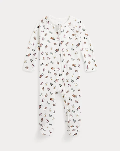 Polo Bear Cotton Footed Coverall