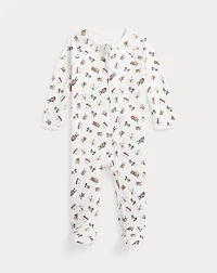 Polo Bear Cotton Footed Coverall