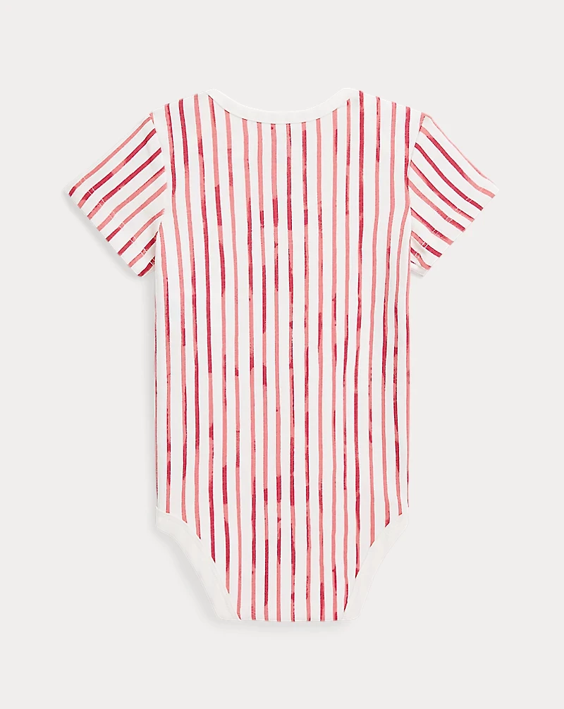 Striped Cotton Jersey Bodysuit