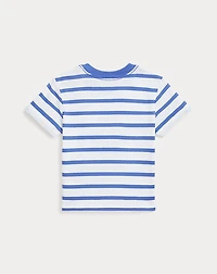 Polo Bear Striped Cotton Jersey Tee