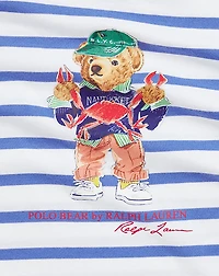 Polo Bear Striped Cotton Jersey Tee
