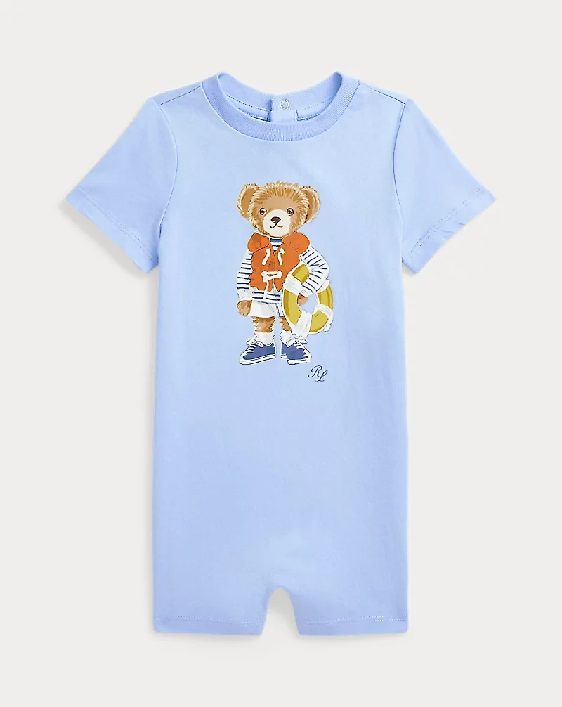 Polo Bear Cotton Jersey Shortall