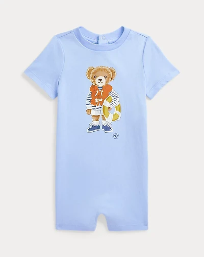 Polo Bear Cotton Jersey Shortall