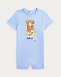 Polo Bear Cotton Jersey Shortall