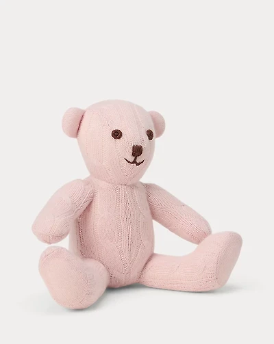 Small Cable Cashmere Bear