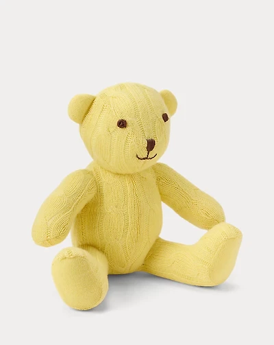 Small Cable Cashmere Bear