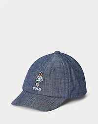 Polo Bear Cotton Chambray Ball Cap