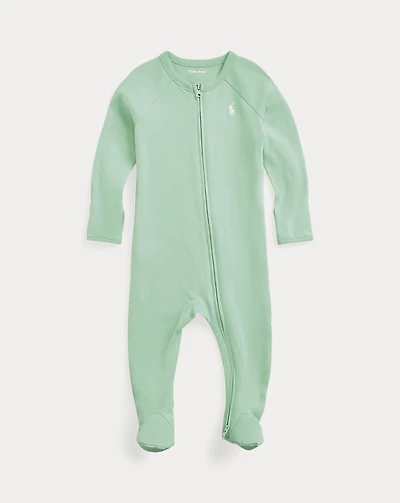 Cotton Interlock Footed Coverall