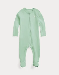 Cotton Interlock Footed Coverall