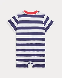 Striped Cotton Jersey Shortall