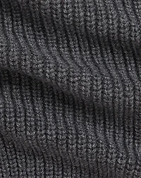 Cotton Letterman Full-Zip Sweater
