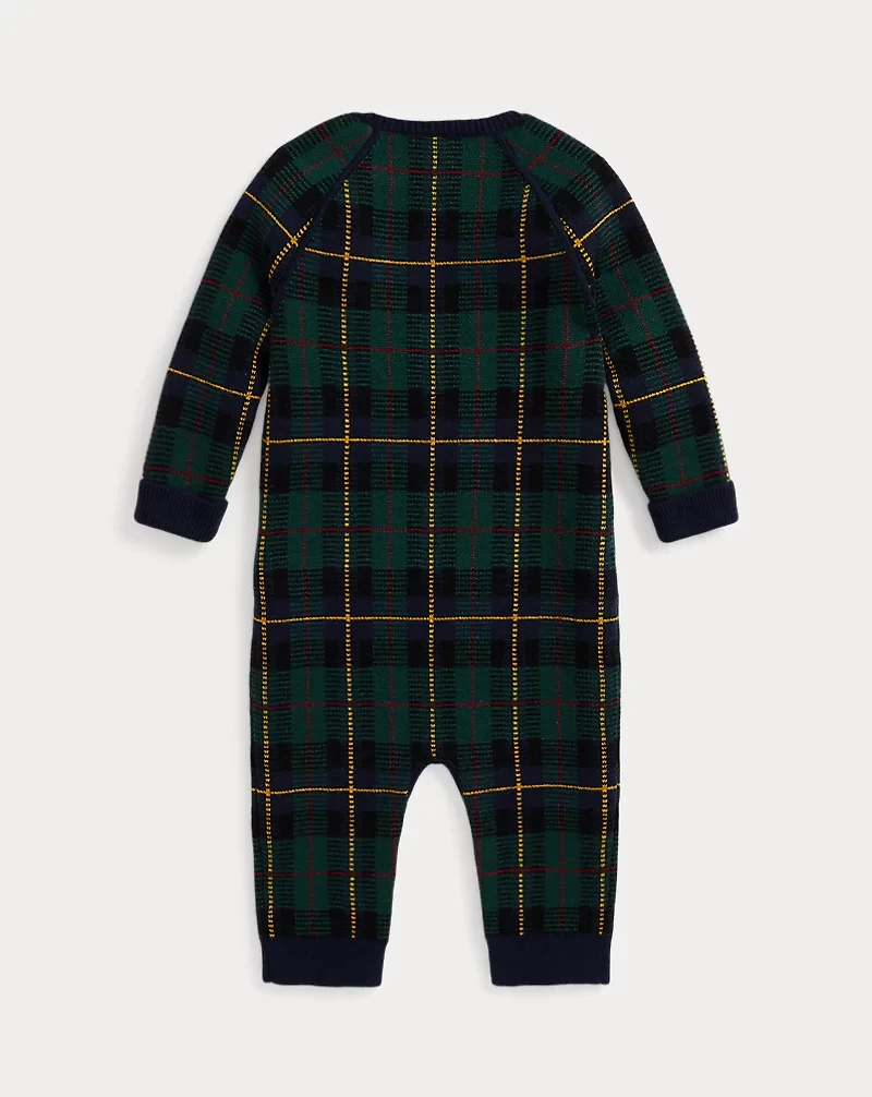 Plaid Wool Coverall