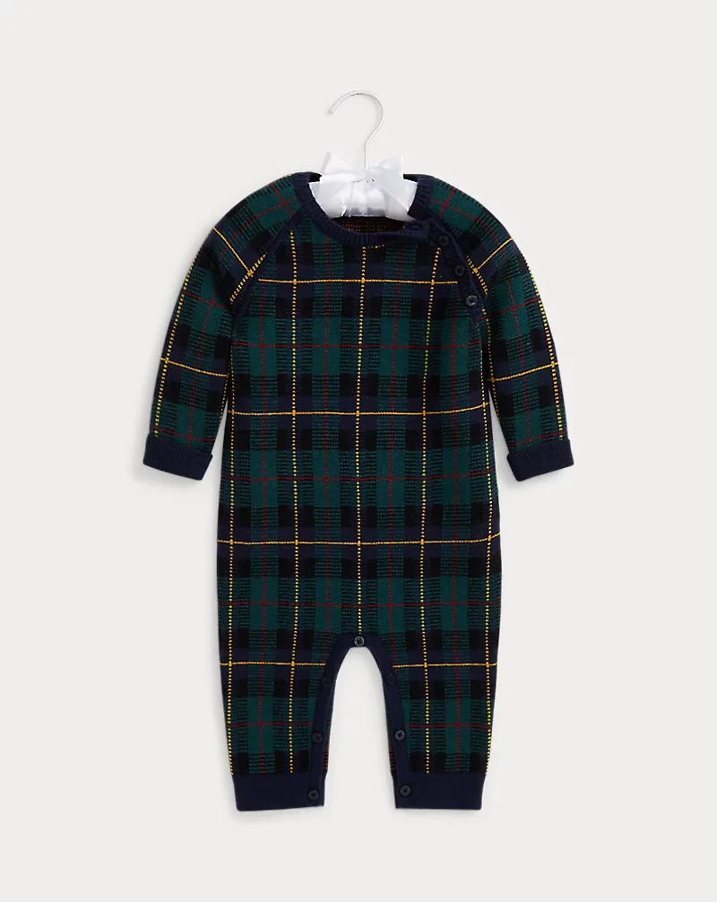Plaid Wool Coverall