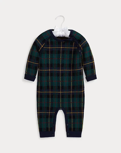 Plaid Wool Coverall
