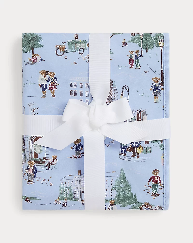 Polo Bear Cotton Interlock Blanket