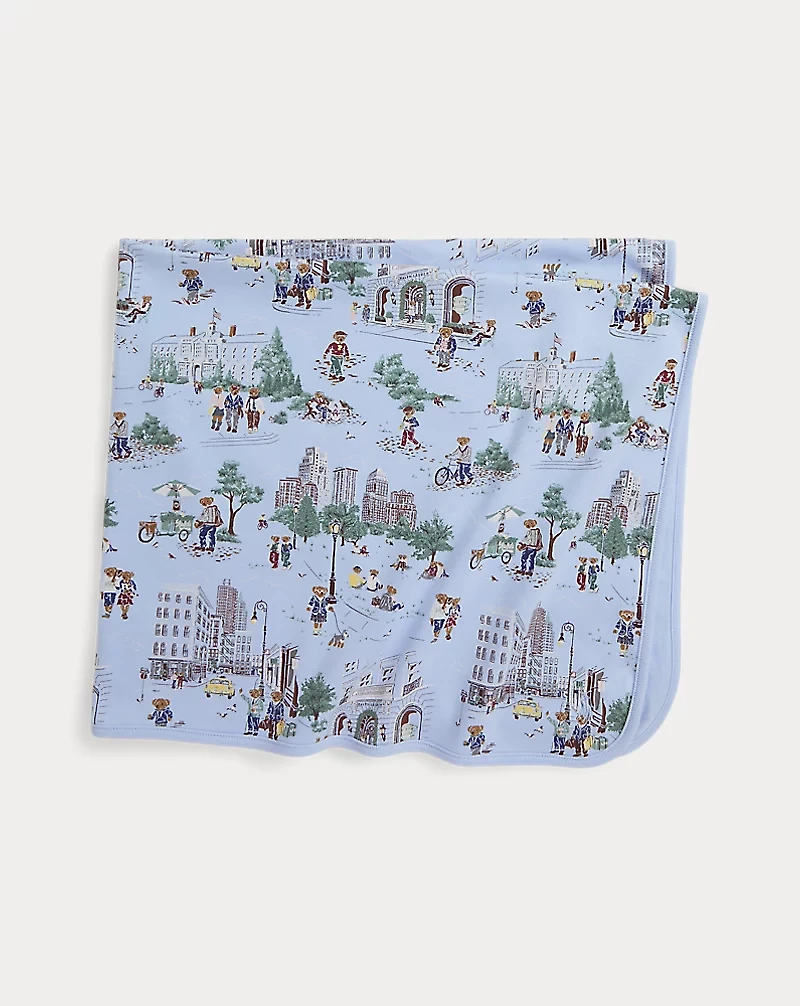 Polo Bear Cotton Interlock Blanket