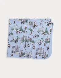 Polo Bear Cotton Interlock Blanket