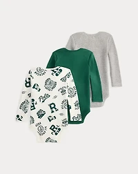 Cotton Interlock Bodysuit 3-Pack