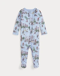 Polo Bear Cotton Footed Coverall